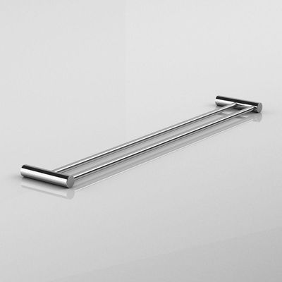 Porta Toalha Toalheiro Duplo Para Banheiro Escovado Orion 60cm