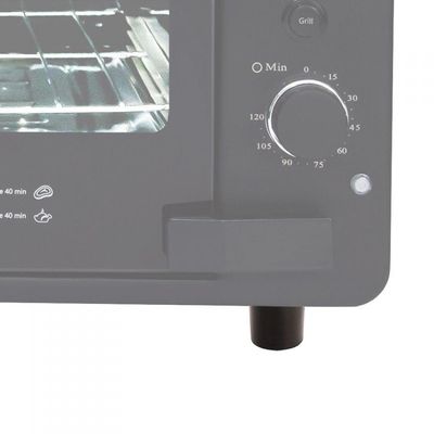 Pé Dianteiro De Suporte Para Forno Preto