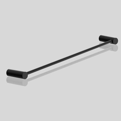 Porta Toalha Toalheiro De Rosto Para Banheiro Preto Fosco Orion 60cm