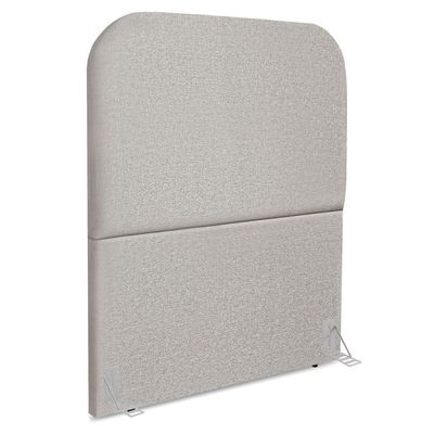 Cabeceira Solteiro 100 Cm Com Frame Alana Linho Cinza Artte Cinza