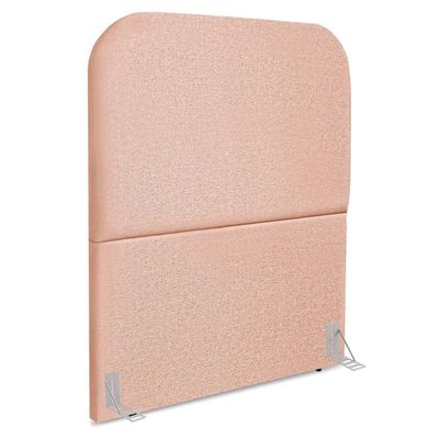 Cabeceira Solteiro 100 Cm Com Frame Alana Linho Rose Artte Rose