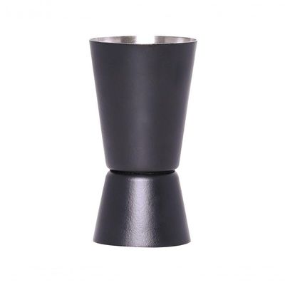 Dosador Duplo Inox Black 50ml - 25ml Mimo Style Ac1848x