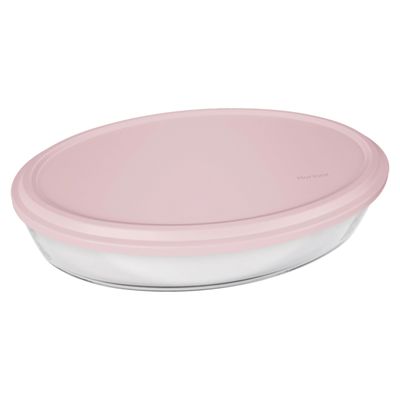 Assadeira Nadir Marinex em Vidro Oval com Tampa 1,6L - Item Sortido UNICA