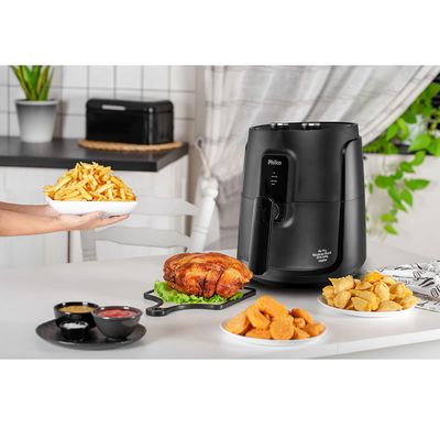Fritadeira Air Fryer Philco PFR15PG Gourmet Black 4L 1500W 220V