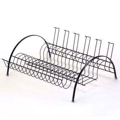 Escorredor de Louças Arthi Fantastik Linha Black 2505 em Aço Carbono