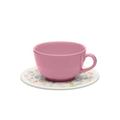 Jogo Xícaras Cerâmica Oxford Unni Jardim Secreto 200 Ml: Afeto