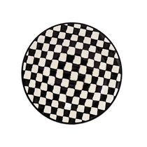 Jogo 6 Pratos Fundos Cerâmica Oxford Unni Damas 20,5 Cm: Quadriculado