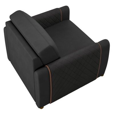 Kit 2 Poltronas Decorativas Para Sala De Estar 98cm Amaranto M22 Pu Preto - Mpozenato