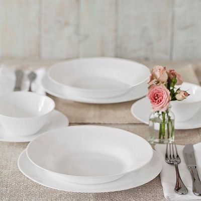 Aparelho de Jantar Nadir Menu Opaline em Vidro 16 Peças UNICA