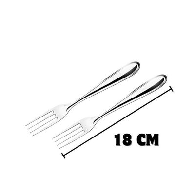 Kit 12 Garfos De Mesa Premium Aço Inox Restaurante Buffet Casamento Cozinha Refeições
