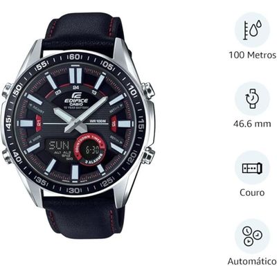 Relógio Casio Edifice Cronógrafo Masculino  EFV-C100L-1AVDF
