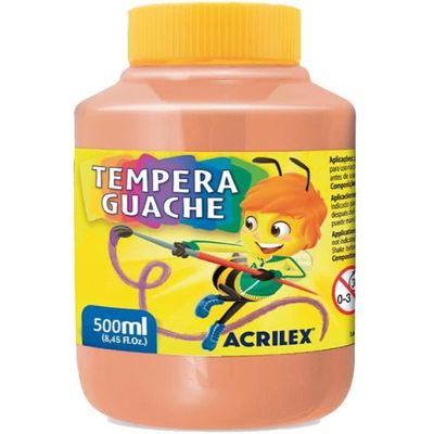 Tempera Guache Amarelo Pêssego 500 ML - Acrilex