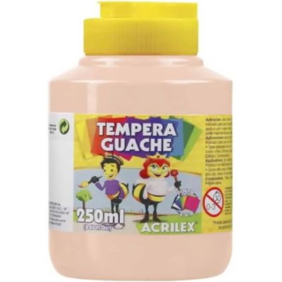 Tinta Tempera Guache 250mL Amarelo Pêssego - Acrilex