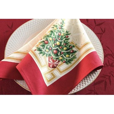 Guardanapo de Boca Natal 50x50cm Arvore de Natal Karsten