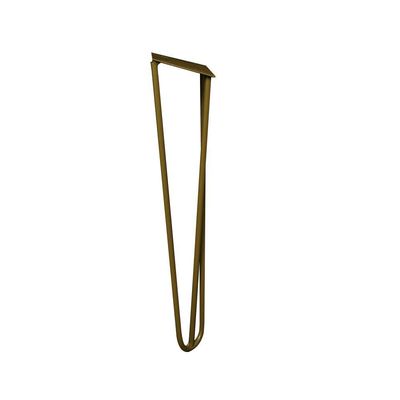 Pé de Metal 30 CM Hairpin Legs Mesa de Canto Rack e Puffs Dourado