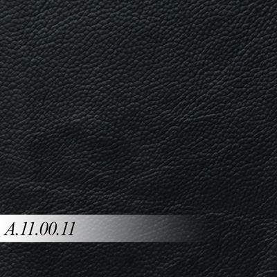 Sofá Living 4 lugares 272cm Agostino Pés Design em Ferro Couro Preto G52 - Gran Belo