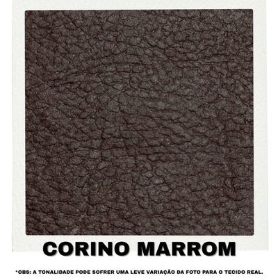 Sofá 4 Lugares Beny Com Chaise Direito Corino Marrom
