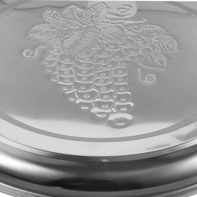 Bandeja Garçom Inox Redonda 34cm – Elegância, Resistência E Praticidade Profissional