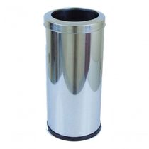 Cinzeiro Lixeira Em Aço Inox Com Aro Inox 22l