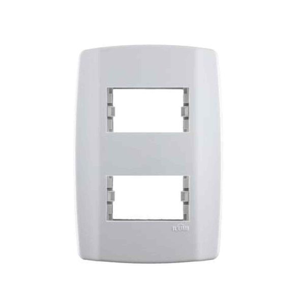 Espelho 4x2 2 Módulos Separados Horizontais - Linha Slim - Ilumi