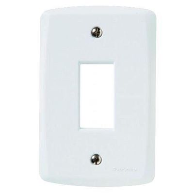 Espelho 4x2 Módulo Vertical Lux2 Tramontina - Branco - Termoplástico - Parafusos Inclusos