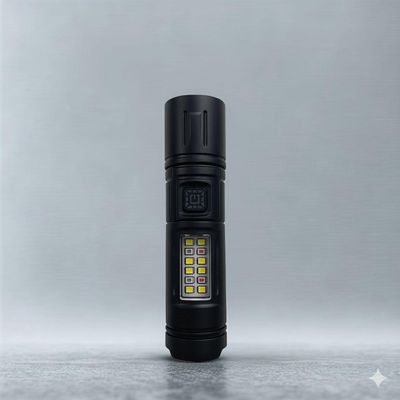 Lanterna Multifuncional Led Com Luz Lateral E Bateria Recarregável Usb
