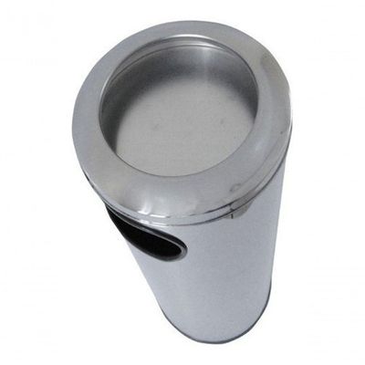 Lixeira Cinzeiro Aro Em Inox 22l