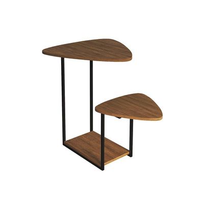 Mesa De Canto Lateral Ferro Preto Estilo Esfiha Cibele Freijó