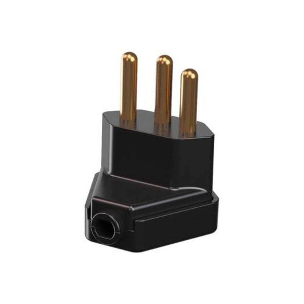 Pino Macho 3p 20a Triangular Preto - Conector Elétrico 26564