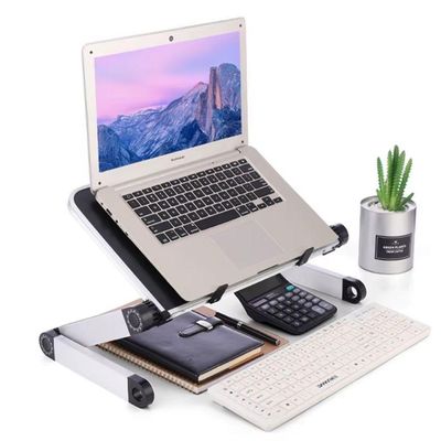 Mesa Notebook Dobrável De Alumínio 360° – Conforto, Ergonomia E Versatilidade Em Qualquer Lugar