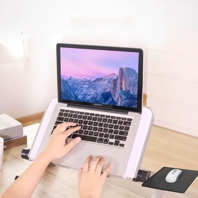 Mesa Notebook Dobrável De Alumínio 360° – Conforto, Ergonomia E Versatilidade Em Qualquer Lugar