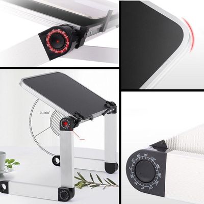 Mesa Notebook Dobrável De Alumínio 360° – Conforto, Ergonomia E Versatilidade Em Qualquer Lugar