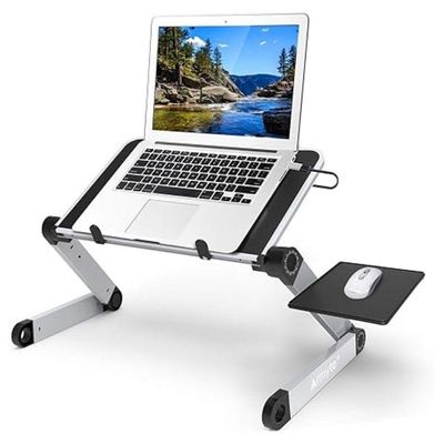 Mesa Notebook Dobrável De Alumínio 360° – Conforto, Ergonomia E Versatilidade Em Qualquer Lugar