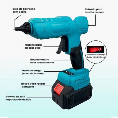 Pistola De Cola Quente Luatek + 6 Bastões