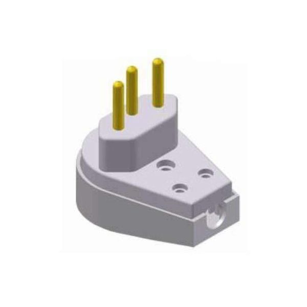 Pino Macho 3p 10a Triangular Cinza - Ilumi - Conector Elétrico 10 Amperes