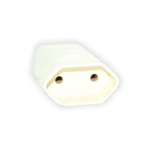 Pino Fêmea 2p 10a Branco - Conector Elétrico Para Uso Doméstico