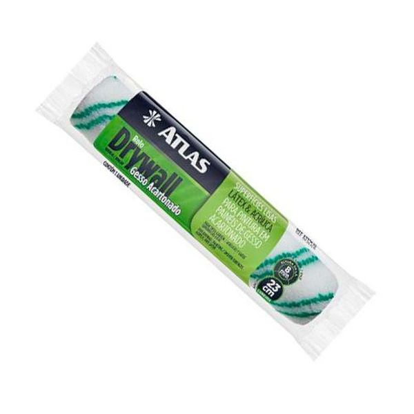 Rolo De Lã 23cm Para Drywall Atlas 321-8 - Pintura Em Paredes Lisas