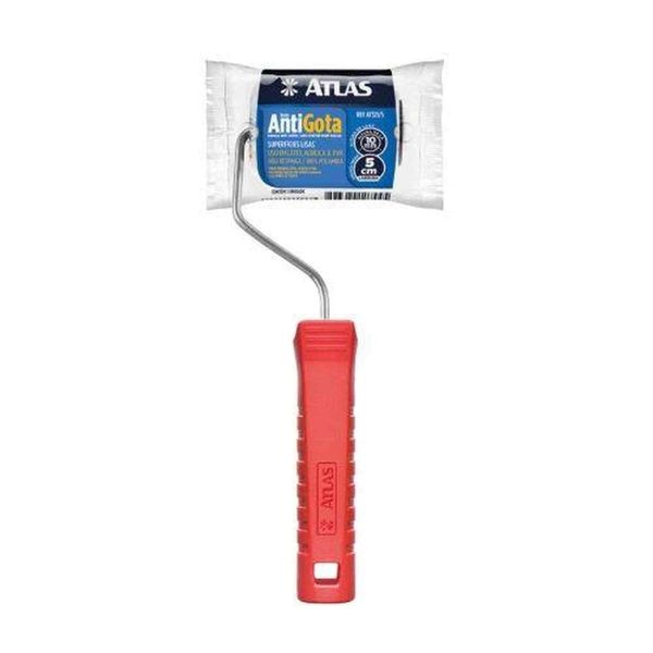 Rolo De Pintura Anti-gota 5cm Atlas 321-5 Em Poliamida - Alta Retenção De Tinta