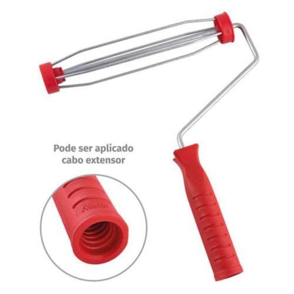Suporte Para Rolo Gaiola 23cm - Uso Profissional