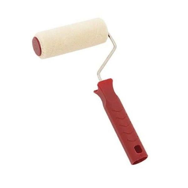 Rolo Epóxi Fibra 9cm Com Cabo - Ideal Para Tinta Epóxi E Acabamentos