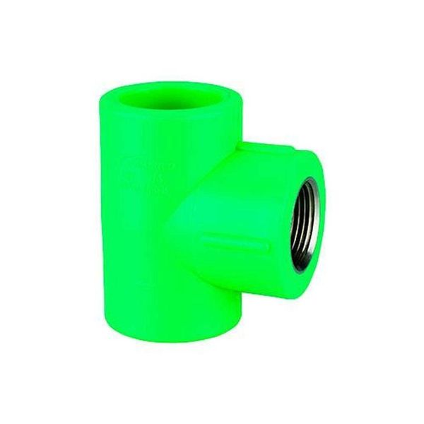 Tee Ppr 25mm X 3-4'' Para água Quente E Fria - Resistente Química - Amanco