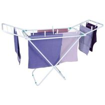 Varal De Chão Com Abas 144x49cm Branco - Estrutura Em Aço - Mor