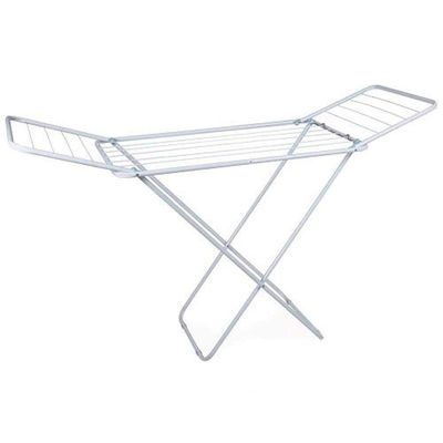 Varal De Chão Com Abas 144x49cm Branco - Estrutura Em Aço - Mor