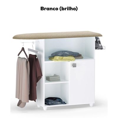 Tabua De Passar Roupa Mariana Com Balcao Branco Reajl Moveis Branco