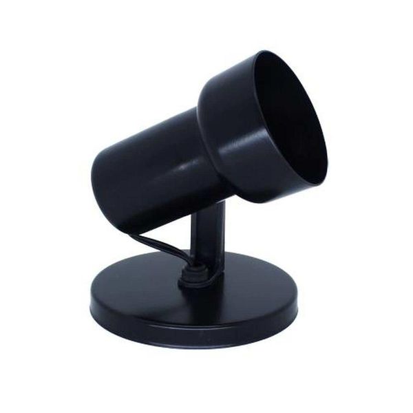 Spot Caneca 1 Lâmpada Em Pvc Preto 40w - Altura 31cm Largura 22cm Profundidade 20cm