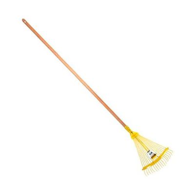 Vassoura Aço Arame 18 Dentes Com Cabo Para Jardim - Dtools 21626