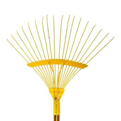 Vassoura Aço Arame 18 Dentes Com Cabo Para Jardim - Dtools 21626