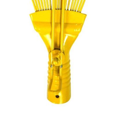 Vassoura Aço Arame 18 Dentes Com Cabo Para Jardim - Dtools 21626