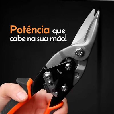 Tesoura Para Chapa Corte Lateral Esquerdo 10 Aço Cromo Vanádio