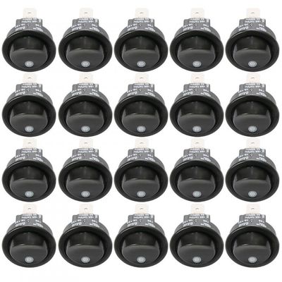Kit Interruptor Grill E Lâmpada Fornos Embutir - 20 Peças Preto Bivolt